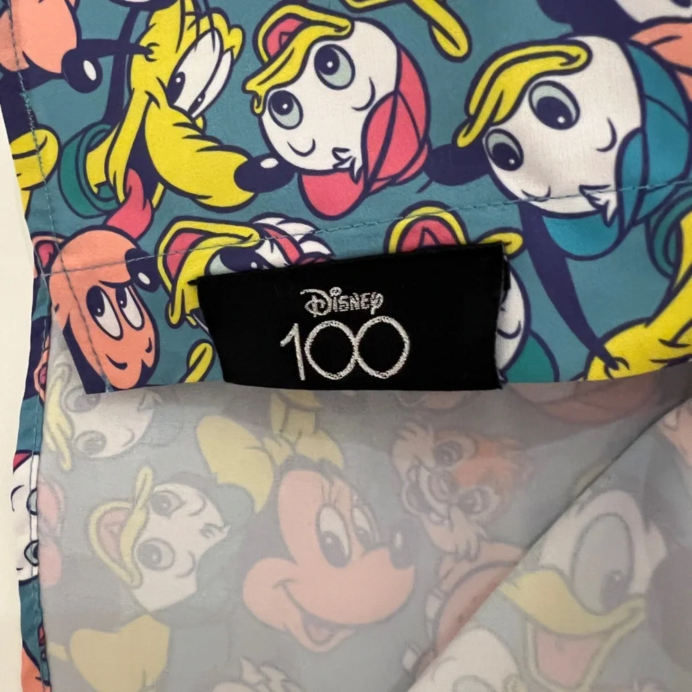 RSVLTS Disney 100 Mickey & Friends Button-Up Shirt - EUC - Picture 4 of 7